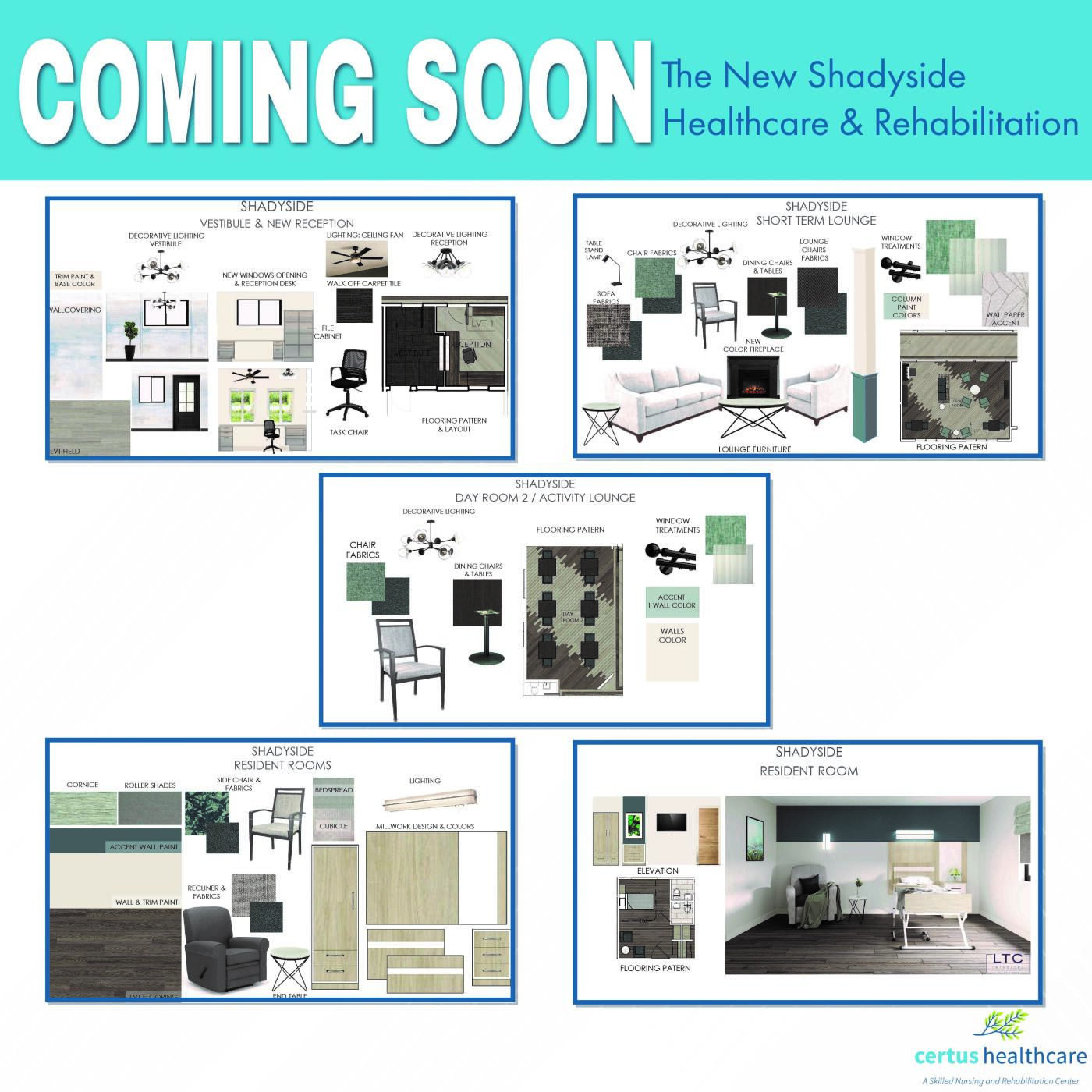 New Shadyside House Nursing and Rehabilitation Center Renovation Updates